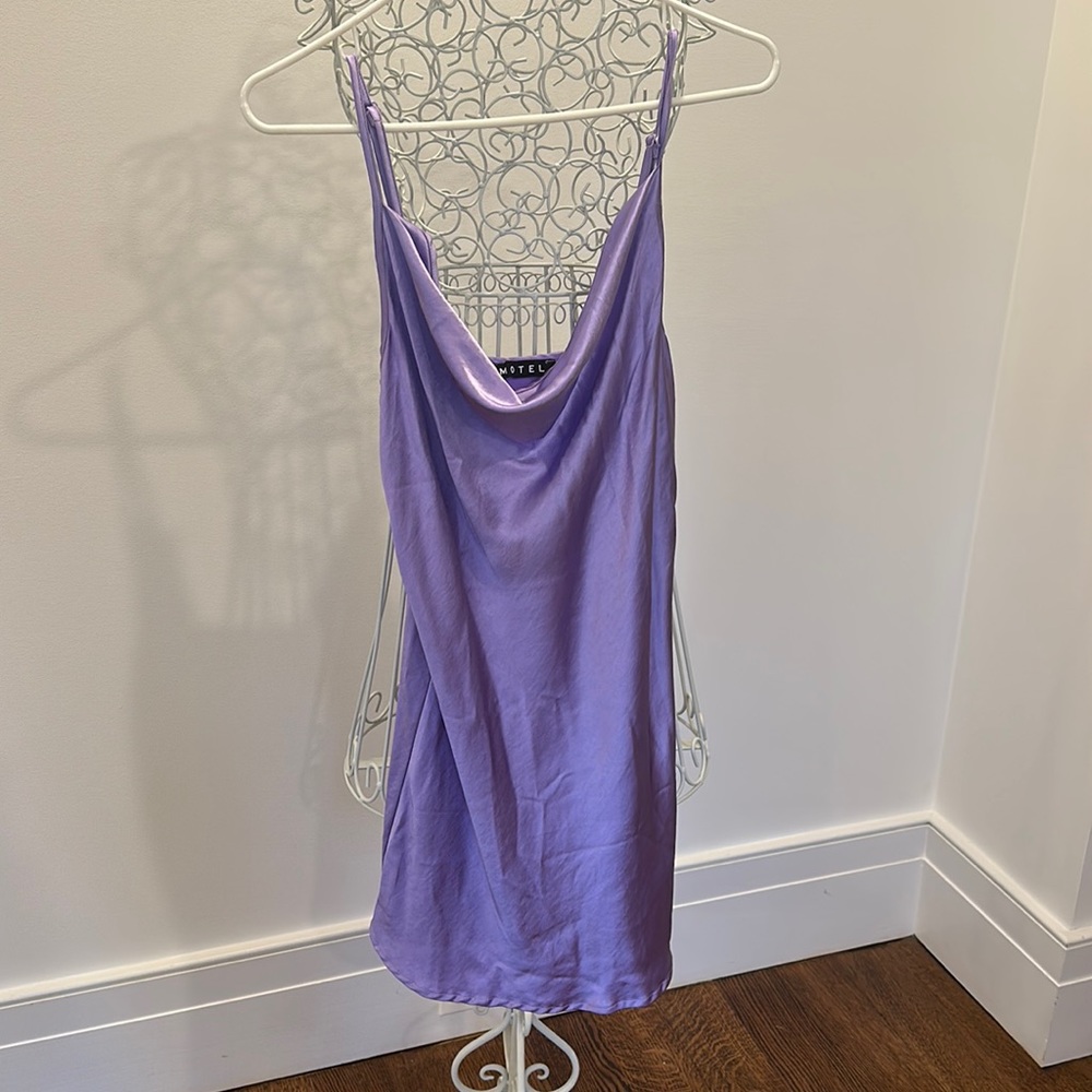 Lilac motel slip dress